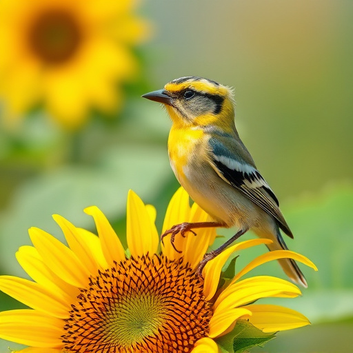 Clean sunflower hearts in seed dispenser