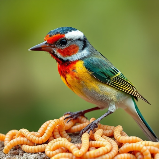 Clear bag of dried mealworms UK