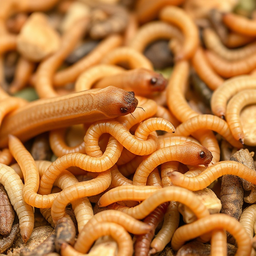 Clear bag of dried mealworms UK