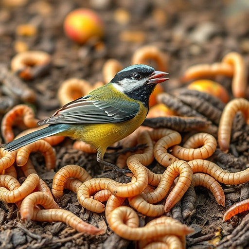 Clear bag of dried mealworms UK