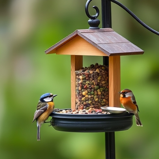 Close-up of bird seed texture UK