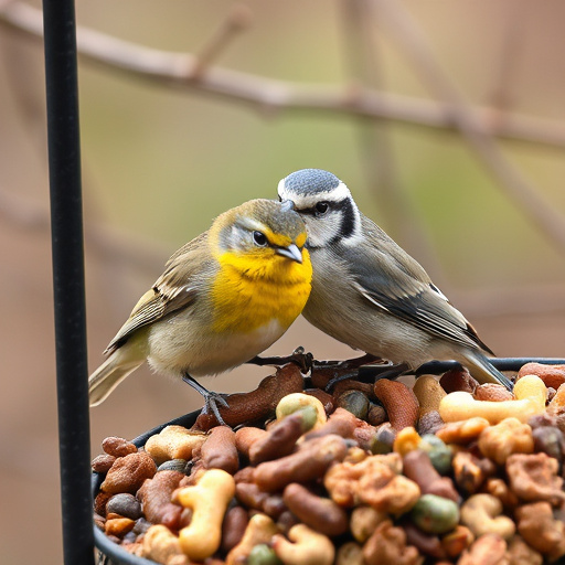 Close-up of bird seed texture UK