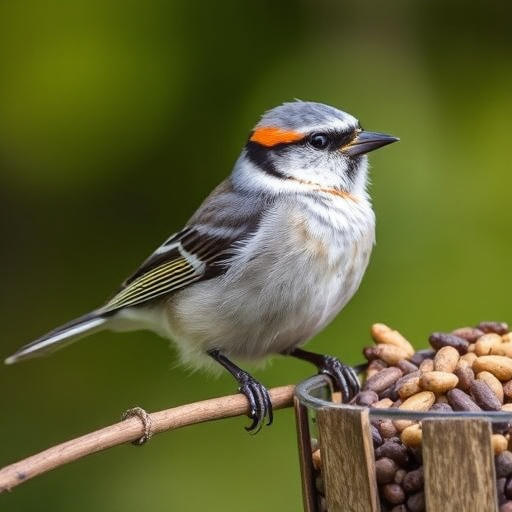 Close-up of bird seed texture UK