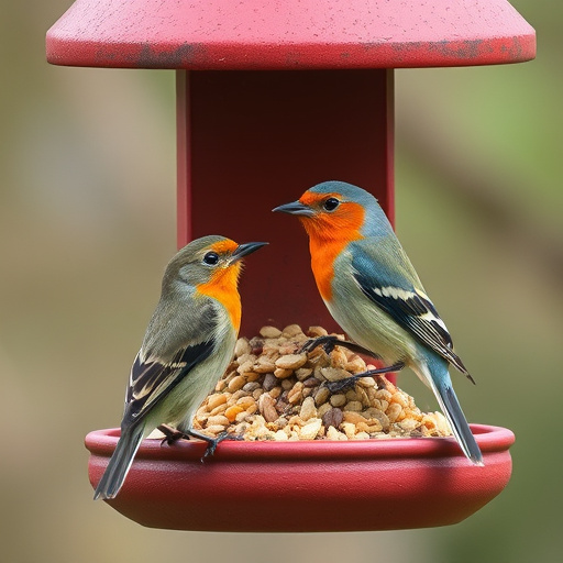 Close-up of bird seed texture UK