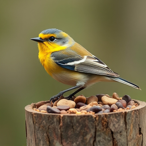 Close-up of wild bird food selection