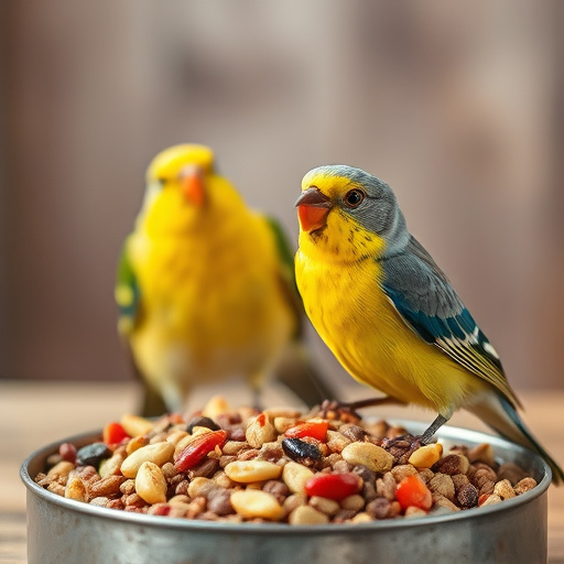 Close-up of wild bird food selection