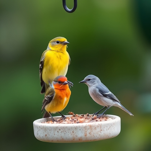 Close-up of wild bird food selection