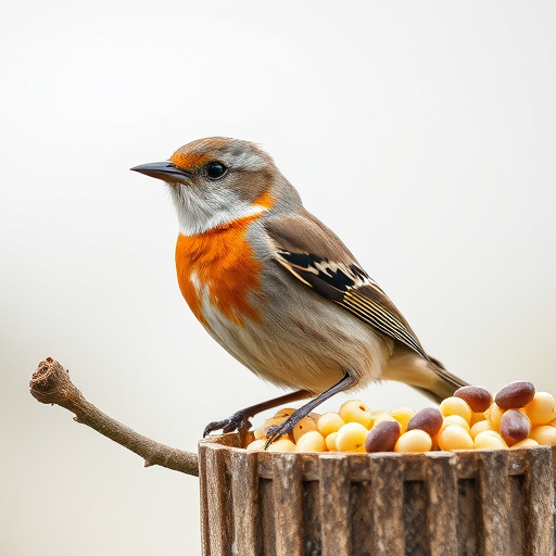 Close-up of wild bird food selection