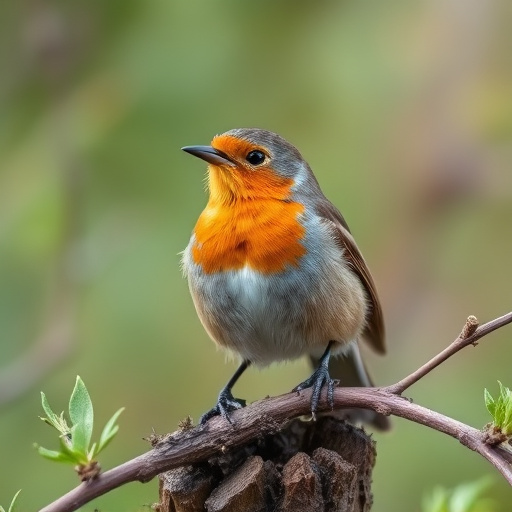 Crushed peanuts served for garden robins