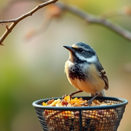Customer holding bird seed delivery bag