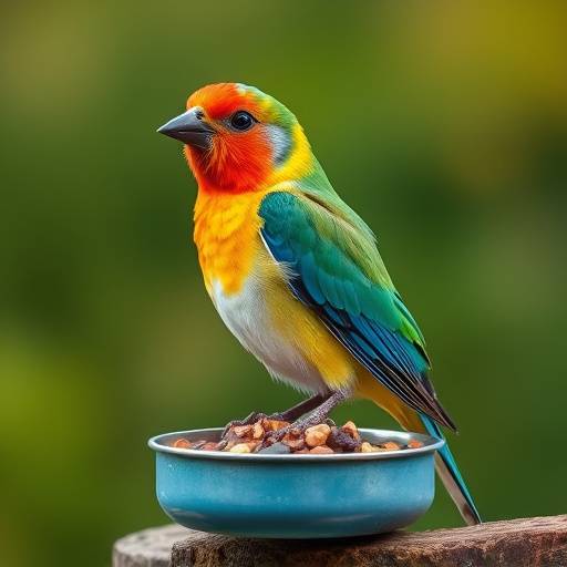 Customer holding bird seed delivery bag
