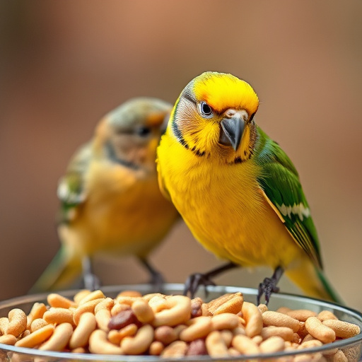 Eco-packaged bird feed on doorstep