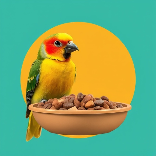 Eco-packaged bird feed on doorstep