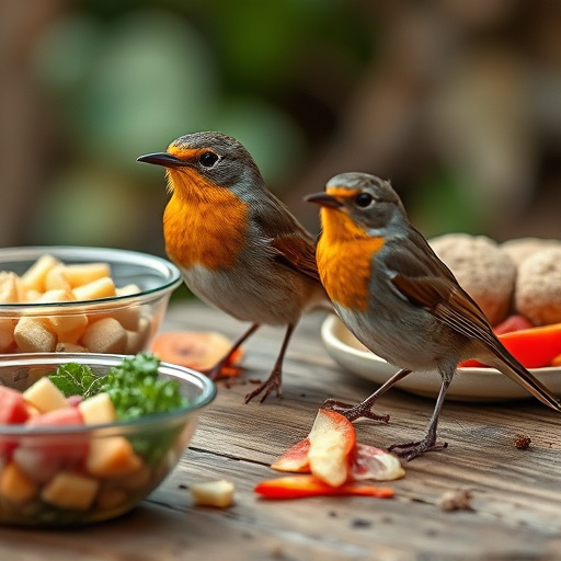 Fat balls placed near robin perch