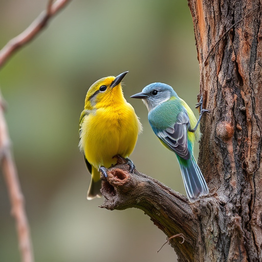 Garden birds feeding on seed mix