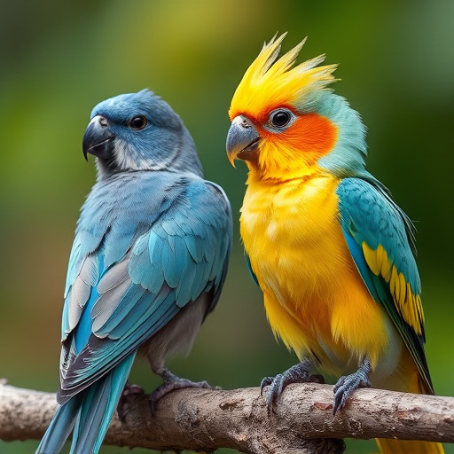 Garden birds near freshly delivered food