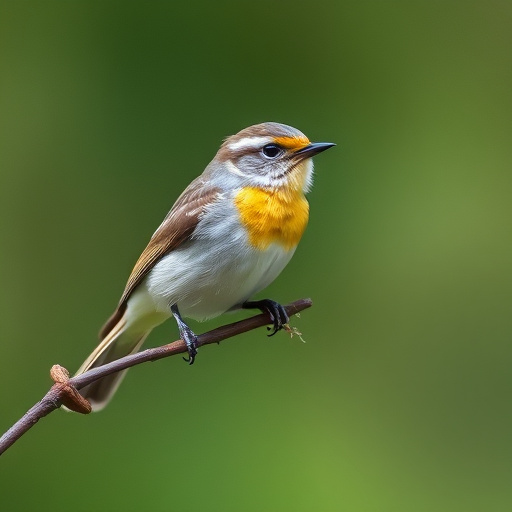 Mealworms scattered on mossy stone perch