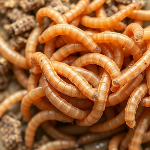 Mixed bird feed with added mealworms