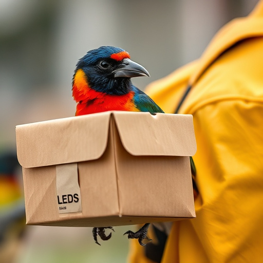 Mixed bird feed with added mealworms