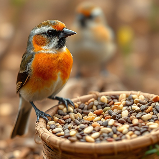 Person unpacking bird seed delivery box