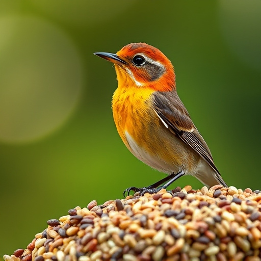 Postman delivering wild bird food parcel