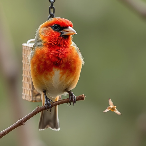 Postman delivering wild bird food parcel