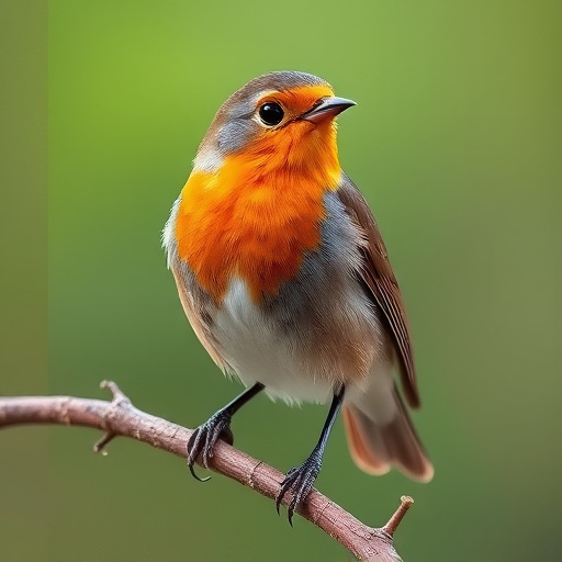 Robin eating mealworms from garden dish