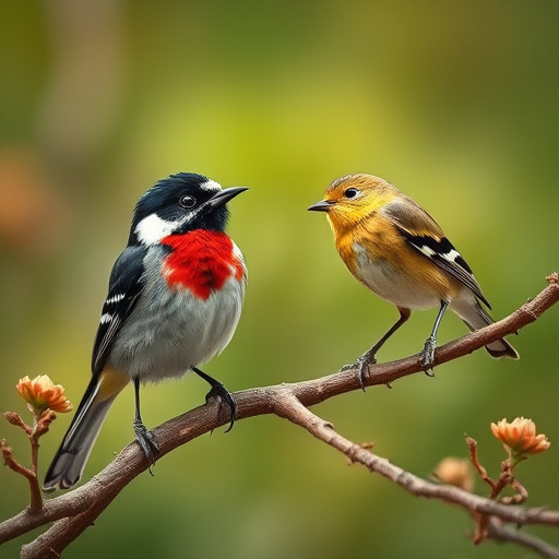 Robins feeding on no-mess seed