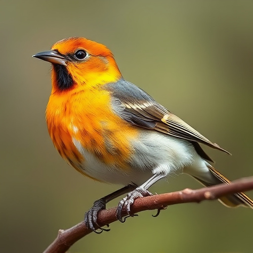 Robins pecking at scattered seed