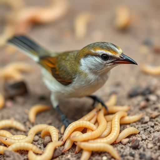 Selection of bird foods on garden table