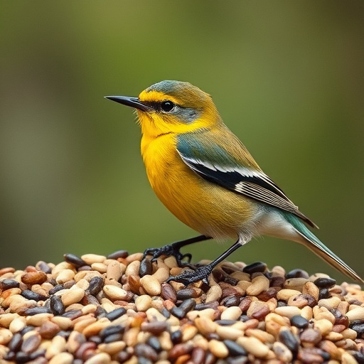 Selection of seed mixes for UK birds