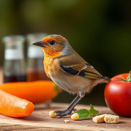 Small birds feeding on sunflower hearts