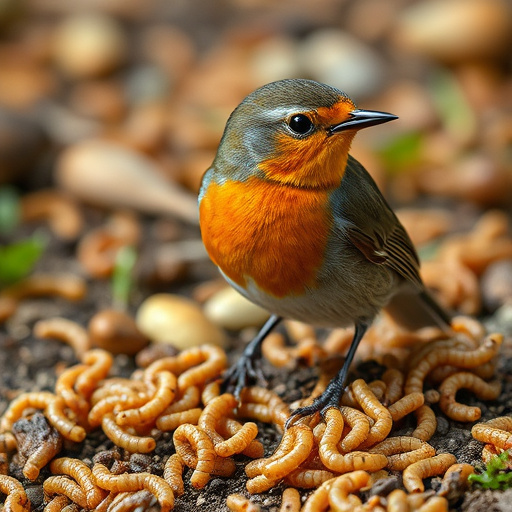 Soft food blend ideal for robins