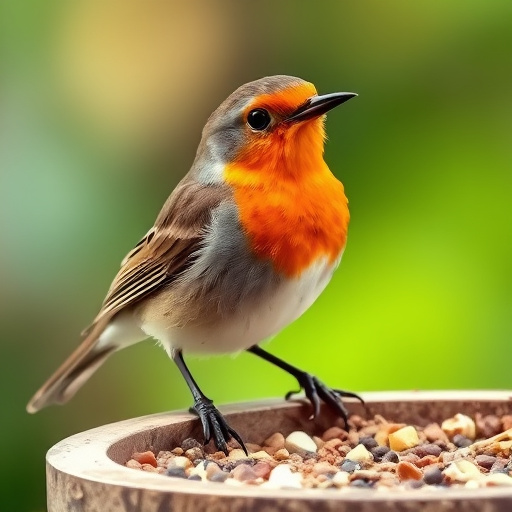 Soft food blend ideal for robins