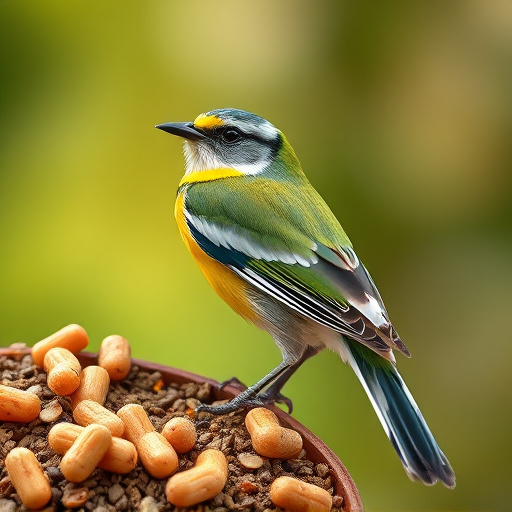 Suet blocks and seed mix displayed