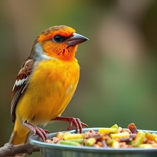 Sunflower hearts in hanging mesh feeder