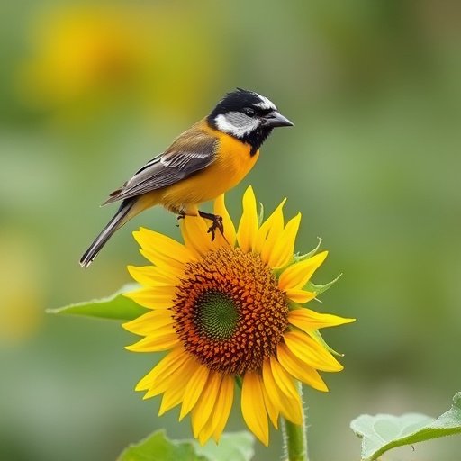 Sunflower hearts in hanging mesh feeder