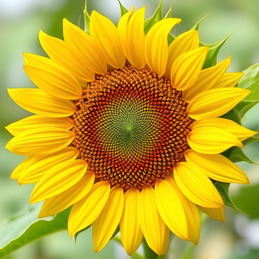 Sunflower hearts in hanging mesh feeder