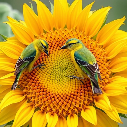 Tits feeding from tray of sunflower hearts