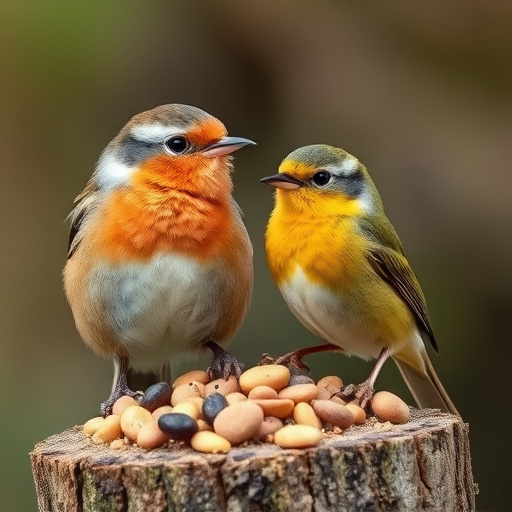 UK delivery box with bird seed label