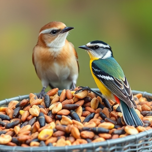 Wild bird seed in eco-friendly bag