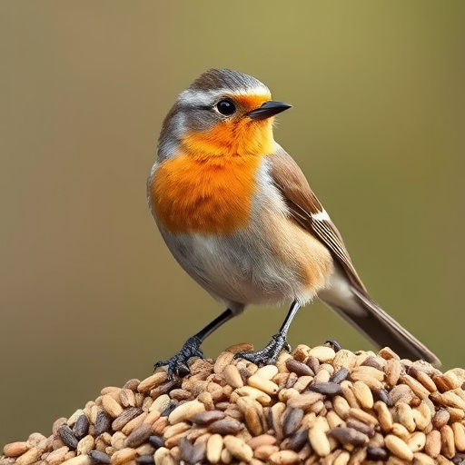 Wild bird seed in eco-friendly bag