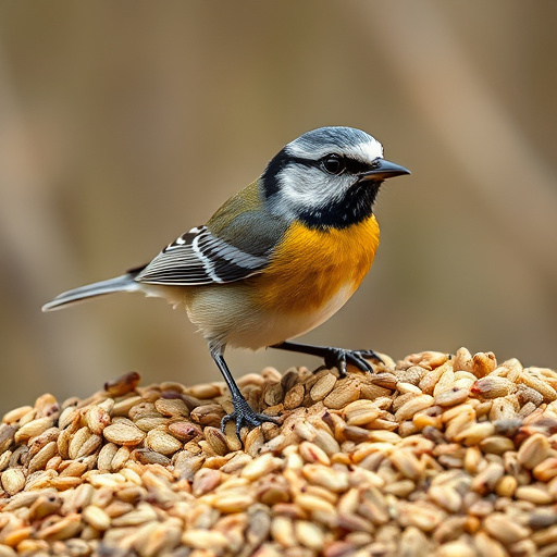 Wild bird seed in eco-friendly bag