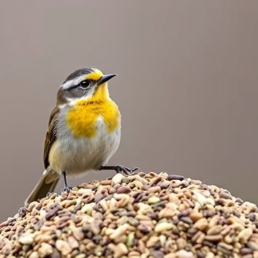 Wild bird seed in eco-friendly bag