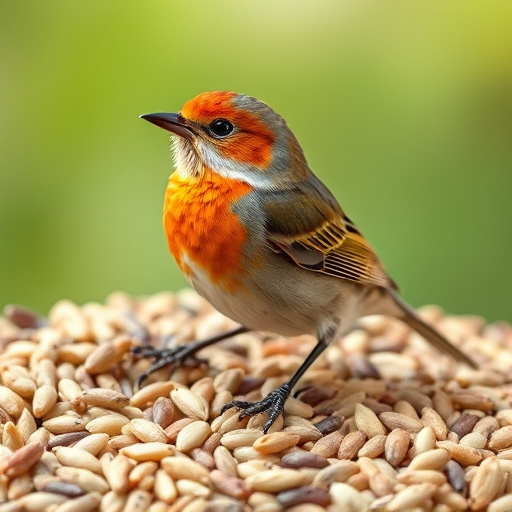 Wild bird seed mix in packaging