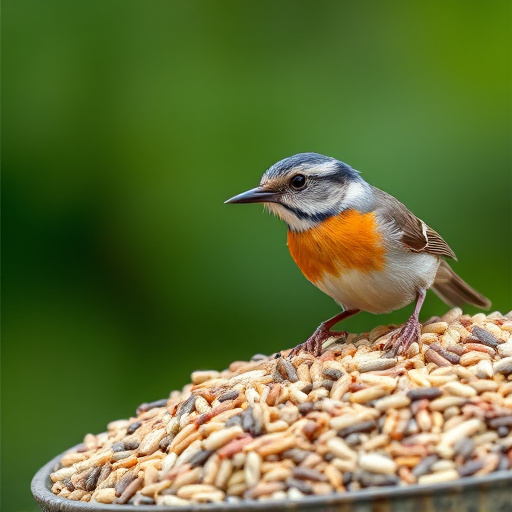 Wild bird seed mix in packaging