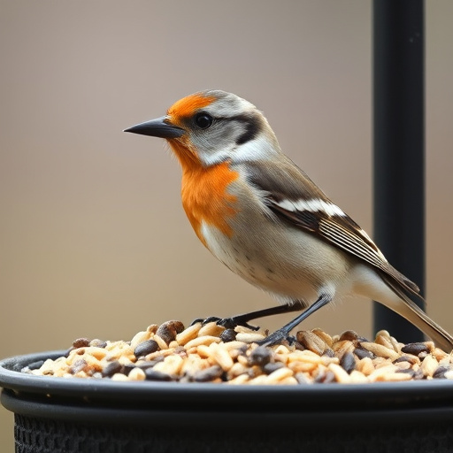 Wild bird seed mix in packaging