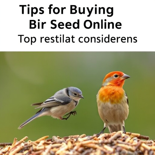 Wild bird seed mix in packaging