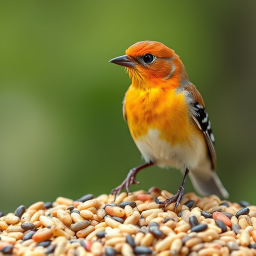 Wild bird seed mix in packaging