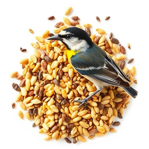Wild bird seed mix in packaging